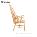 Modern solid wood furniture peacock chair leisure chair